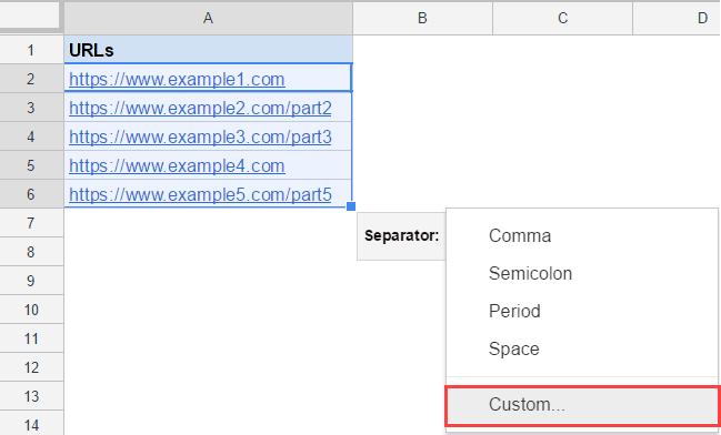 Hướng dẫn cách tách văn bản thành cột trong Google Sheets